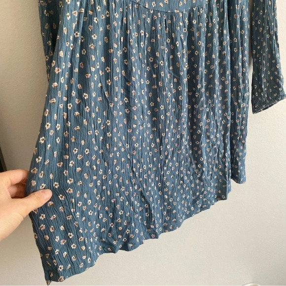 AMERICAN Eagle  Open Back Printed Baby Doll Dress Size XS (slightly shrunk) - Picture 6 of 11